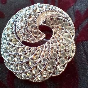 Napier Rhinestone Brooch Pin